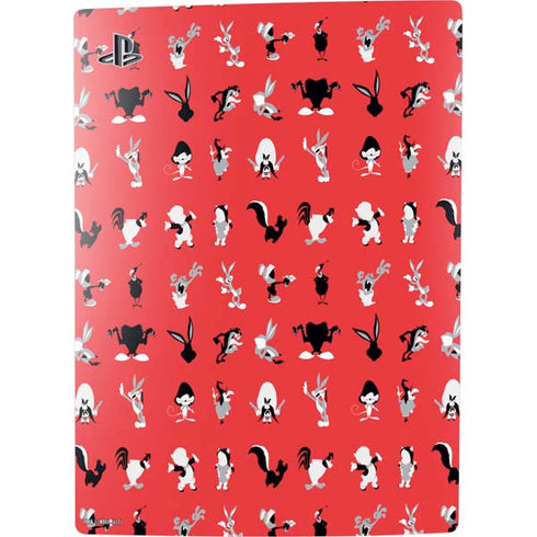Looney Tunes Identity Red Pattern PS5 Bundle Skin