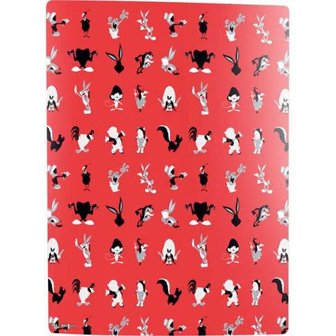 Looney Tunes Identity Red Pattern PS5 Digital Edition Bundle Skin