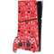 Looney Tunes Identity Red Pattern PS5 Slim Digital Edition Bundle Skin