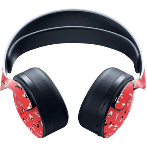 Looney Tunes Identity Red Pattern PULSE 3D Wireless Headset for PS5 Skin