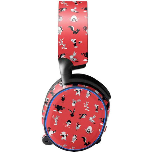 Looney Tunes Identity Red Pattern SteelSeries Arctis 3 Skin