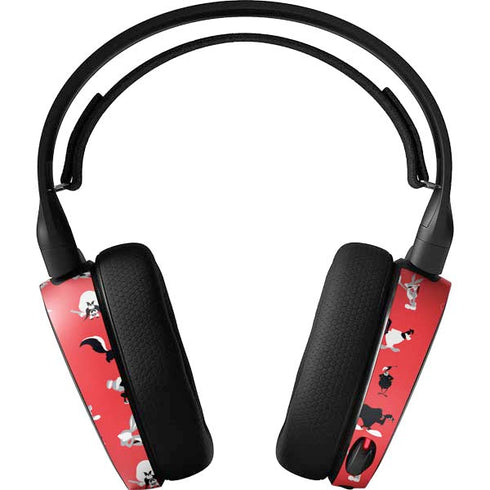 Looney Tunes Identity Red Pattern SteelSeries Arctis 3 Skin