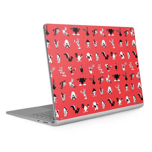 Looney Tunes Identity Red Pattern Surface Book 2 15in Skin