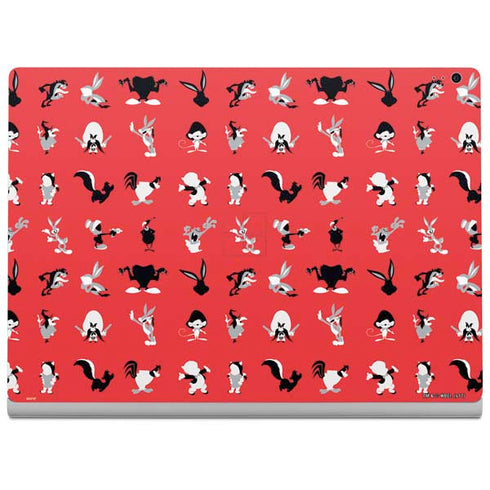 Looney Tunes Identity Red Pattern Surface Book 2 15in Skin