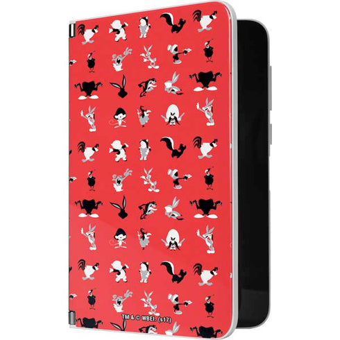 Looney Tunes Identity Red Pattern Surface Duo Skin