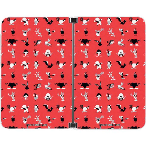 Looney Tunes Identity Red Pattern Surface Duo Skin