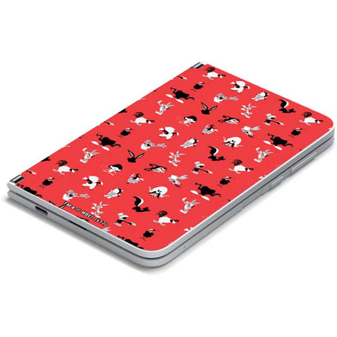 Looney Tunes Identity Red Pattern Surface Duo Skin