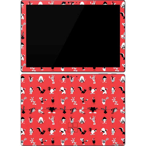 Looney Tunes Identity Red Pattern Surface Pro 7 Skin