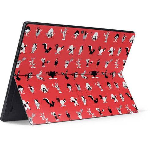 Looney Tunes Identity Red Pattern Surface Pro 7 Skin