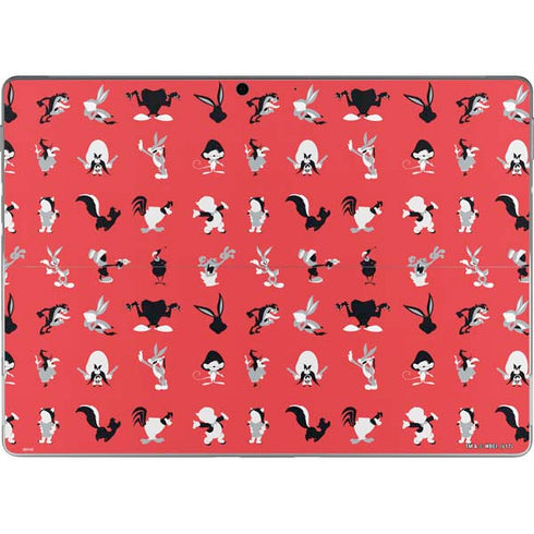 Looney Tunes Identity Red Pattern Surface Pro 8 Skin
