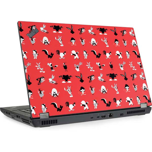Looney Tunes Identity Red Pattern Lenovo ThinkPad Skin
