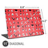 Looney Tunes Identity Red Pattern Universal Laptop 11in (8.8 x 6.2in) Skin