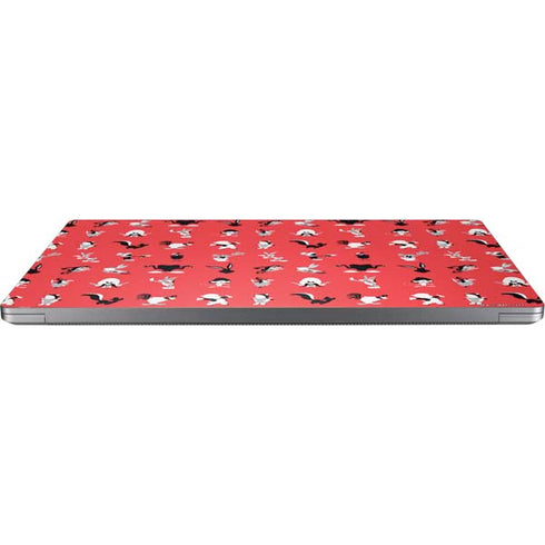 Looney Tunes Identity Red Pattern Universal Laptop 15in (12.2 x 8.8in) Skin