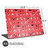 Looney Tunes Identity Red Pattern Universal Laptop 16.6in (13.4 x 9.7in) Skin