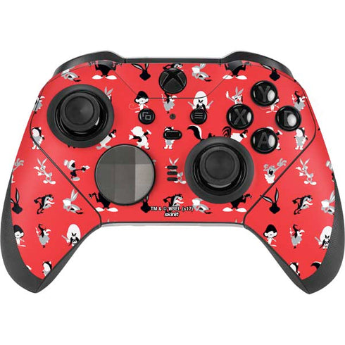 Looney Tunes Identity Red Pattern Xbox Elite Wireless Controller Series 2 Skin
