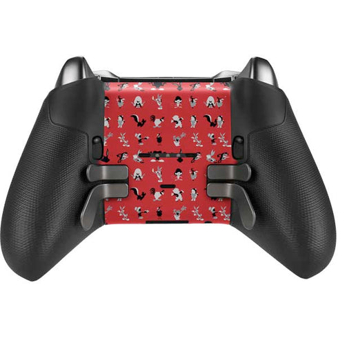 Looney Tunes Identity Red Pattern Xbox Elite Wireless Controller Series 2 Skin