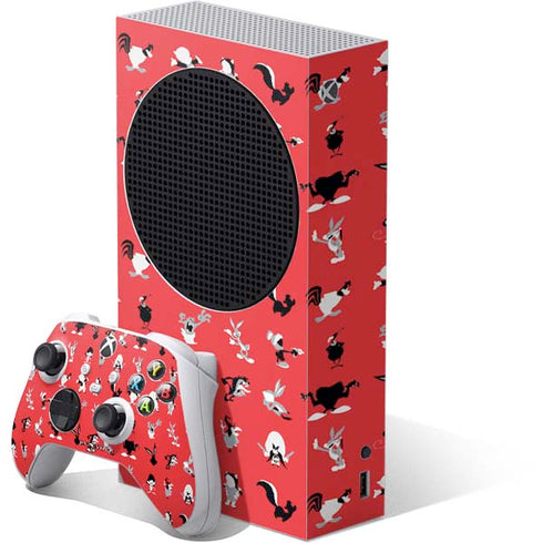 Looney Tunes Identity Red Pattern Xbox Series S Skins
