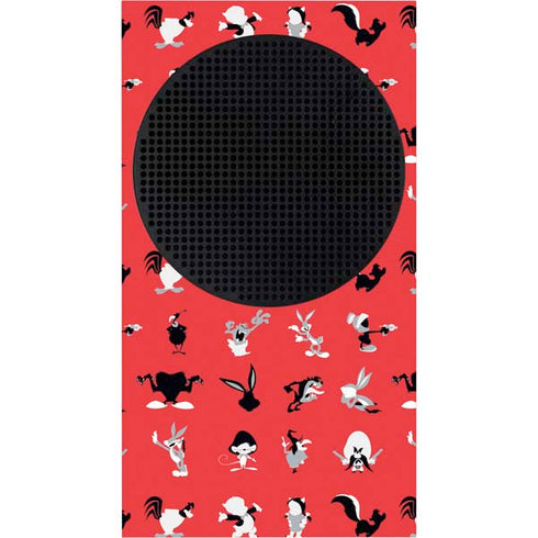 Looney Tunes Identity Red Pattern Xbox Series S Console Skin