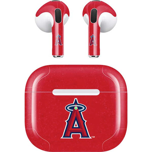 MLB Los Angeles Angels - Solid Distressed Apple AirPods (3rd Gen 2021) Skin