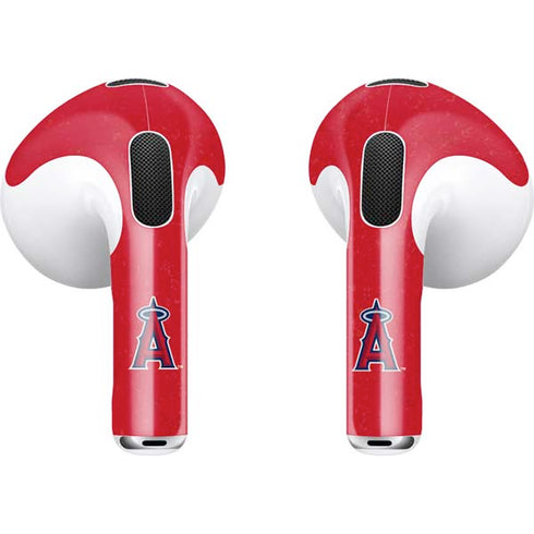 MLB Los Angeles Angels - Solid Distressed Apple AirPods (3rd Gen 2021) Skin