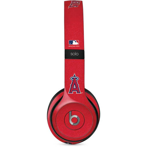 MLB Los Angeles Angels - Solid Distressed Beats Solo 2 Wired Skin