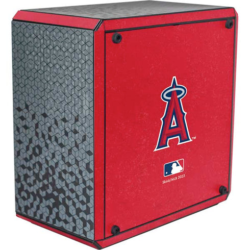 MLB Los Angeles Angels - Solid Distressed Cooler Master MasterBox Q300L Mini Tower Skin