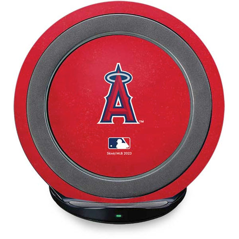 MLB Los Angeles Angels - Solid Distressed Fast Charge Wireless Charging Stand Skin