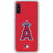 MLB Los Angeles Angels - Solid Distressed Galaxy A10e Clear Case
