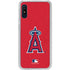 MLB Los Angeles Angels - Solid Distressed Galaxy A10e Clear Case