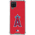 MLB Los Angeles Angels - Solid Distressed Galaxy A12 Clear Case