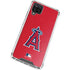 MLB Los Angeles Angels - Solid Distressed Galaxy A12 Clear Case