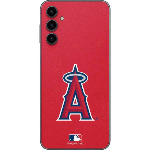 MLB Los Angeles Angels - Solid Distressed Galaxy A14 5G Skin