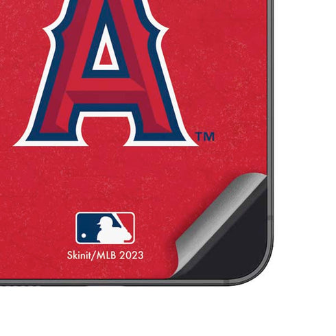 MLB Los Angeles Angels - Solid Distressed Galaxy A14 5G Skin