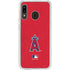 MLB Los Angeles Angels - Solid Distressed Galaxy A20 Clear Case