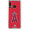 MLB Los Angeles Angels - Solid Distressed Galaxy A30 Clear Case
