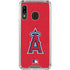 MLB Los Angeles Angels - Solid Distressed Galaxy A30 Clear Case