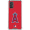 MLB Los Angeles Angels - Solid Distressed Galaxy A32 5G Clear Case