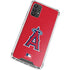MLB Los Angeles Angels - Solid Distressed Galaxy A32 5G Clear Case