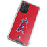 MLB Los Angeles Angels - Solid Distressed Galaxy A52 5G Clear Case