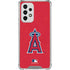 MLB Los Angeles Angels - Solid Distressed Galaxy A53 5G Clear Case