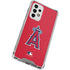 MLB Los Angeles Angels - Solid Distressed Galaxy A53 5G Clear Case