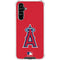 MLB Los Angeles Angels - Solid Distressed Galaxy A54 5G Clear Case