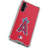 MLB Los Angeles Angels - Solid Distressed Galaxy A54 5G Clear Case