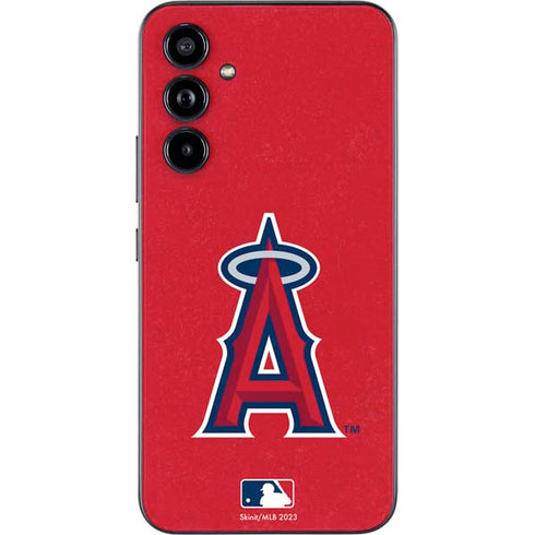MLB Los Angeles Angels - Solid Distressed Galaxy A54 5G Skin