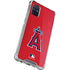 MLB Los Angeles Angels - Solid Distressed Galaxy A71 5G Clear Case