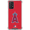 MLB Los Angeles Angels - Solid Distressed Galaxy A72 5G Clear Case