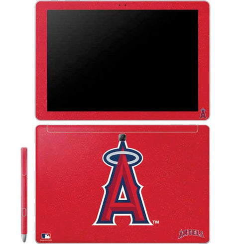 MLB Los Angeles Angels - Solid Distressed Galaxy Book 12in Skin