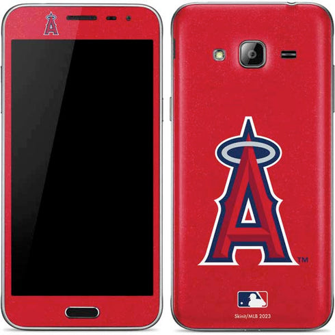 MLB Los Angeles Angels - Solid Distressed Galaxy J3 Skin