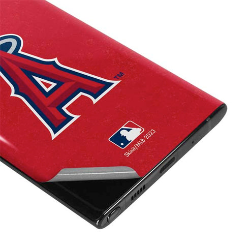 MLB Los Angeles Angels - Solid Distressed Galaxy Note 10 Skin