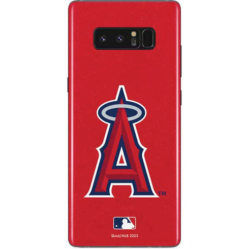MLB Los Angeles Angels - Solid Distressed Galaxy Note 8 Skin